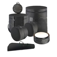 GENERICO - Set Estuches Bateria Acustica Semiduro + Estuche Platillos