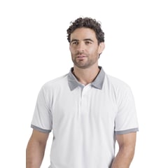 MARKETING PERSONAL - Polo Masculino Blanco Mp 3354