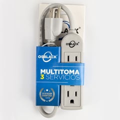 OSBLACK - Multitoma u63-1 3 salidas 15A 125V