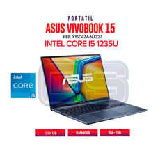 ASUS - PORTATIL VIVOBOOK X1504ZA INTEL CORE I5 1235U 40GB 1TB SSD 15,6" FHD