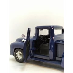 MOTOR MAX - CARRO FORD F100 1956 AZUL NOCHE A ESCALA 124 DE COLECCIÓN