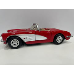 MOTOR MAX - CARRO CORVETTE 1959 ROJO A ESCALA 124 DE COLECCIÓN