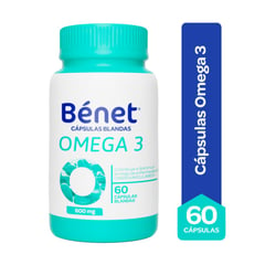 BENET - Cápsulas Blandas Benét de Omega 3
