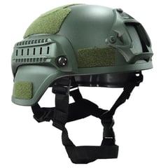 THE HOUSETRONICS - Casco Tactico Militar Para Paintball y Airsoft Verde