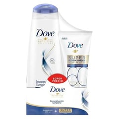 DOVE - Shampoo Dove Reconstrución Completa 370 Ml +  Acondicionador 170 Ml