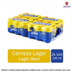 AGUILA - Pack X24 Cerveza Lata 330 Ml