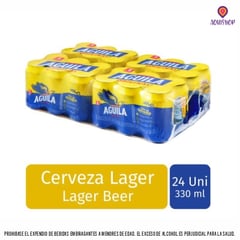 AGUILA - Pack X24 Cerveza Aguila Lata 330 Ml