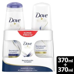DOVE - Dove Shampoo X 370ml + Acondi Reconstruccion Completa X 370ml