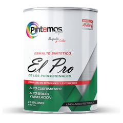 PINTURAS EVERY - Pintura Esmalte Sintético Brillante PINTEMOS Cuarto Rojo Bermellon