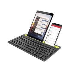 MYMOBILE - Teclado Inalambrico Recargable Bluetooth 2 Canales Multidispositivo