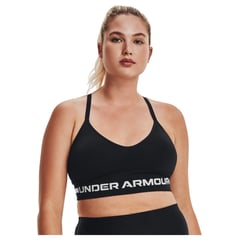 UNDER ARMOUR - Sujetador Mujer SEAMLESS LOW LONG Negro