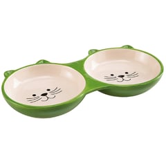 FERPLAST - Comedero Ceramica Mascota Duo Izar 0,23 Lts