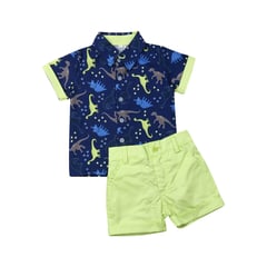 LUSOLSI - Camisa y pantalon corto Ropa para niños conjuntos de vestir bebes