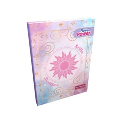 PRIMAVERA - Cuaderno Empastado Cuadriculado 7 Materias Mujer