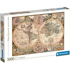 CLEMENTONI - Rompecabeza Adultos De 3000 Piezas Mapa Antiguo Clásico