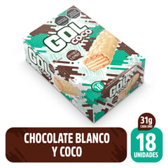 NACIONAL DE CHOCOLATES - Chocolatina Gol Coco Plegadiza x 18 unidades