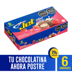 JET - Chocolatina Fresas con Crema x 6 unidades