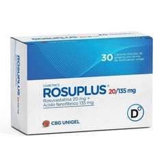 PROCAPS - Rosuplus 20/135 Mg Por 30 Capsulas Blandas .