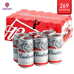 BUDWEISER - Pack X24 Cerveza budweiser Lata 269 Ml
