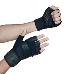 K6 - Guantes Con Muñequera Gimnasio Pesas Gym Hombre Ice Border