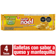SALTIN NOEL - Galletas Saltín Noel Queso Mantequilla 4 Tacos