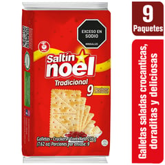 SALTIN NOEL - Galletas Saltín Noel x 9 Paquetes