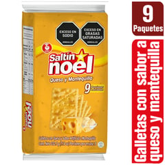 SALTIN NOEL - Galletas Saltín Noel Queso Mantequilla x 9 paquetes