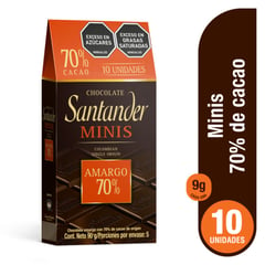 NUTRESA - Chocolatina Santander Minis x10 unidades