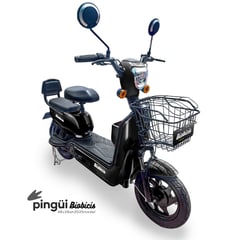 BIOBICI - Bicicleta Eléctrica Pingüi Biobicis 2024 Color Negro 350W