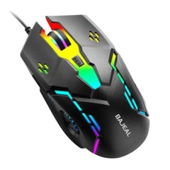 GENERICO - Mouse Gamer RGB D2 alambrico USB 2400 dpi