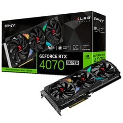 PNY - Tarjeta De Vídeo RTX 4070 SUPER XLR8 Gaming VERTO EPIC-X OC 12GB