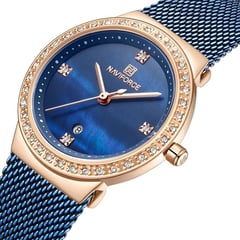 NAVIFORCE - Reloj Pulsera Mujer Color Azul Con Rosado