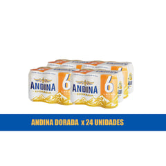 ANDINA - Cerveza Andina Dorada 24x330ml