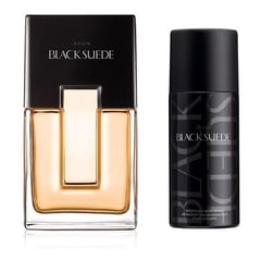 AVON - Set Perfume + Desodorante Aerosol Black Suede