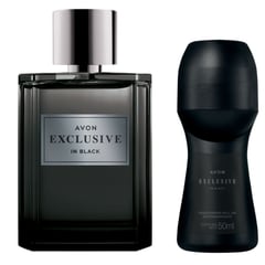 AVON - Perfume Exclusive in black + desodorante 100 ml