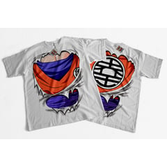 GENERICO - Camiseta Dragon Ball Pectoral Goku 1 Manga Corta Disfraz