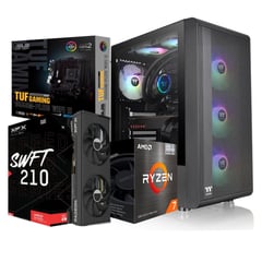 GENERICO - Torre Gamer AMD Ryzen 7 5700X DDR4 32GB SSD 1TB RX 7600 XT 16GB