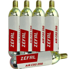 ZEFAL - Pipetas 25 Gr Co2 Cartuchos Aire Comprimido Ruta Mtb
