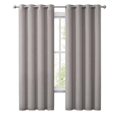 CASATUA - Cortinas Blackout 100% 2Paños 140x220 Lino Doble - Beige