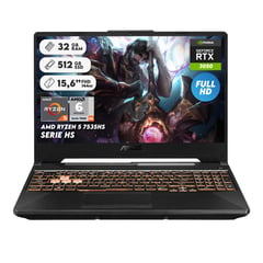 ASUS - Portátil Gamer R5 7535H RAM 32GB SSD 512GB Grafica Rtx3050 15.6 Pul Computador Portátil