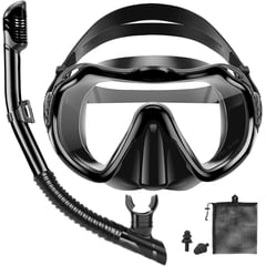 GEF - Kit Careta Buceo Gafas Natacion Y Snorkel Profesional