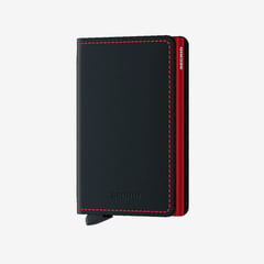 SECRID - Billetera Compacta Slim Negro-Rojo_.