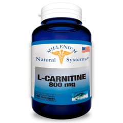 MILENIUM - L-carnitina 800mg x 100 cápsulas blandas - natural systems