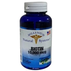 MILENIUM - Biotin 10000mcg x100 cápsulas natural systems