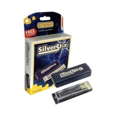 HOHNER - ARMONICA DIATONICA DO SILVER STAR C + METODO ESTUCHE