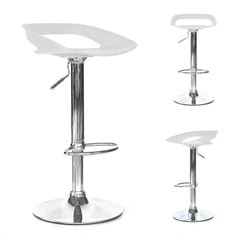 BONNO - Set X 3 Und Silla Bar Tribeca Giratoria Blanco