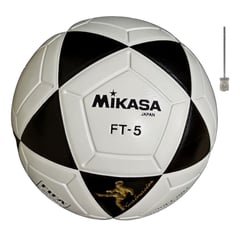 MIKASA - Balón De Fútbol Ft5 Cuero Original Clásico + Aguja