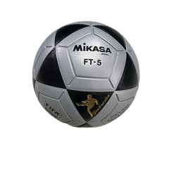 MIKASA - Balón De Fútbol Mikasa Ft5 Cuero Original Clásico + Aguja