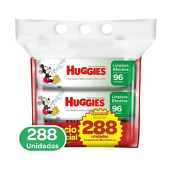 HUGGIES - Toallas Húmedas Limpieza Efectiva x288u