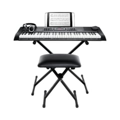 ALESIS - Teclado Melody 61 Base Audifono Silla Pedal Sustein